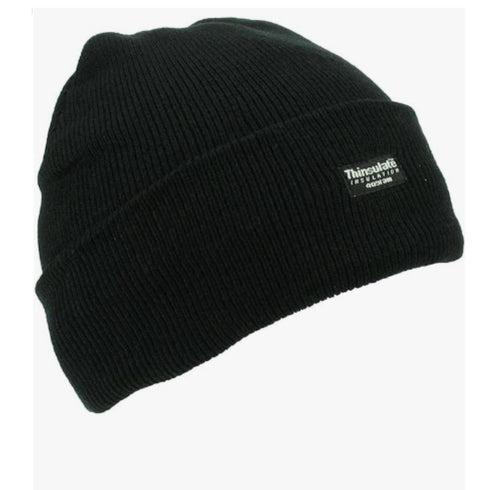 THINSULATE BEANIE HAT BLACK F1105 ~
